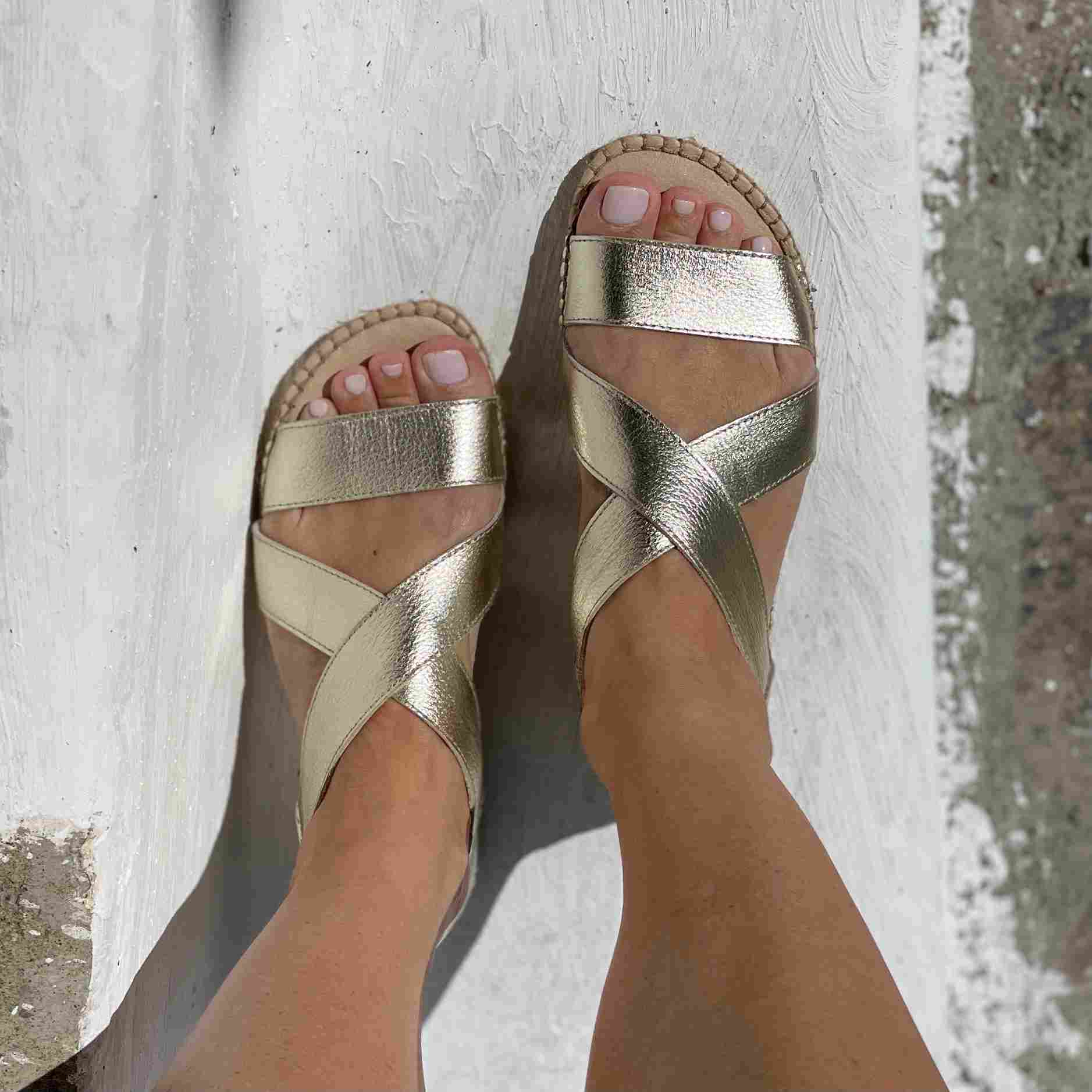 Espadrille de plage en Champagne