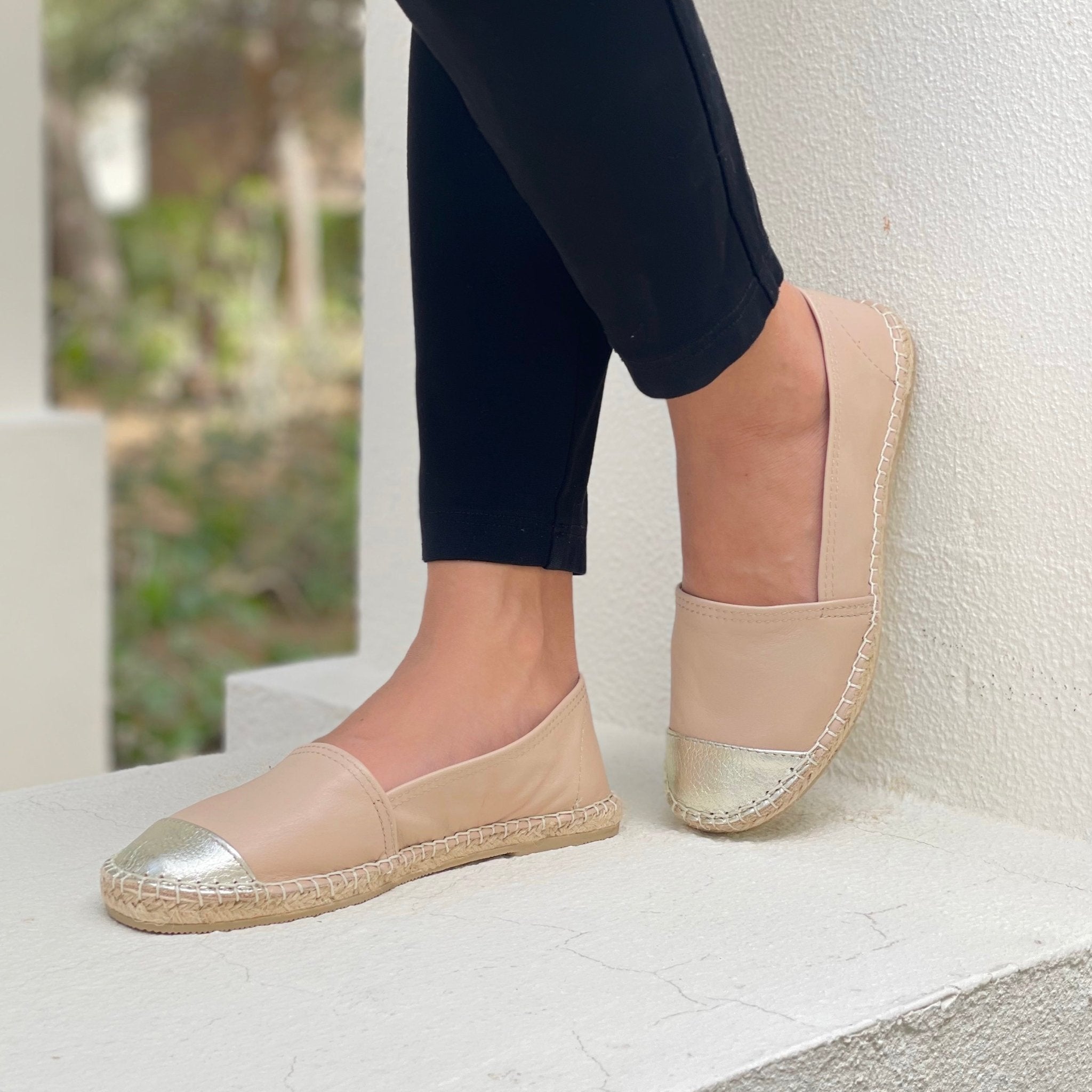 Espadrille classique couleur sable champagne