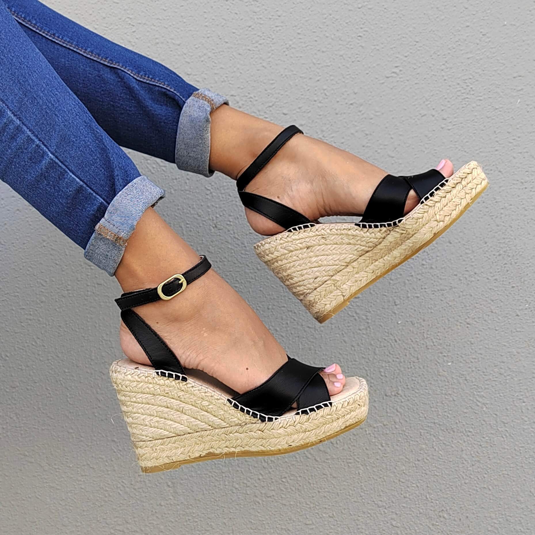 Espadrille compensée Lucia couleur Midnight
