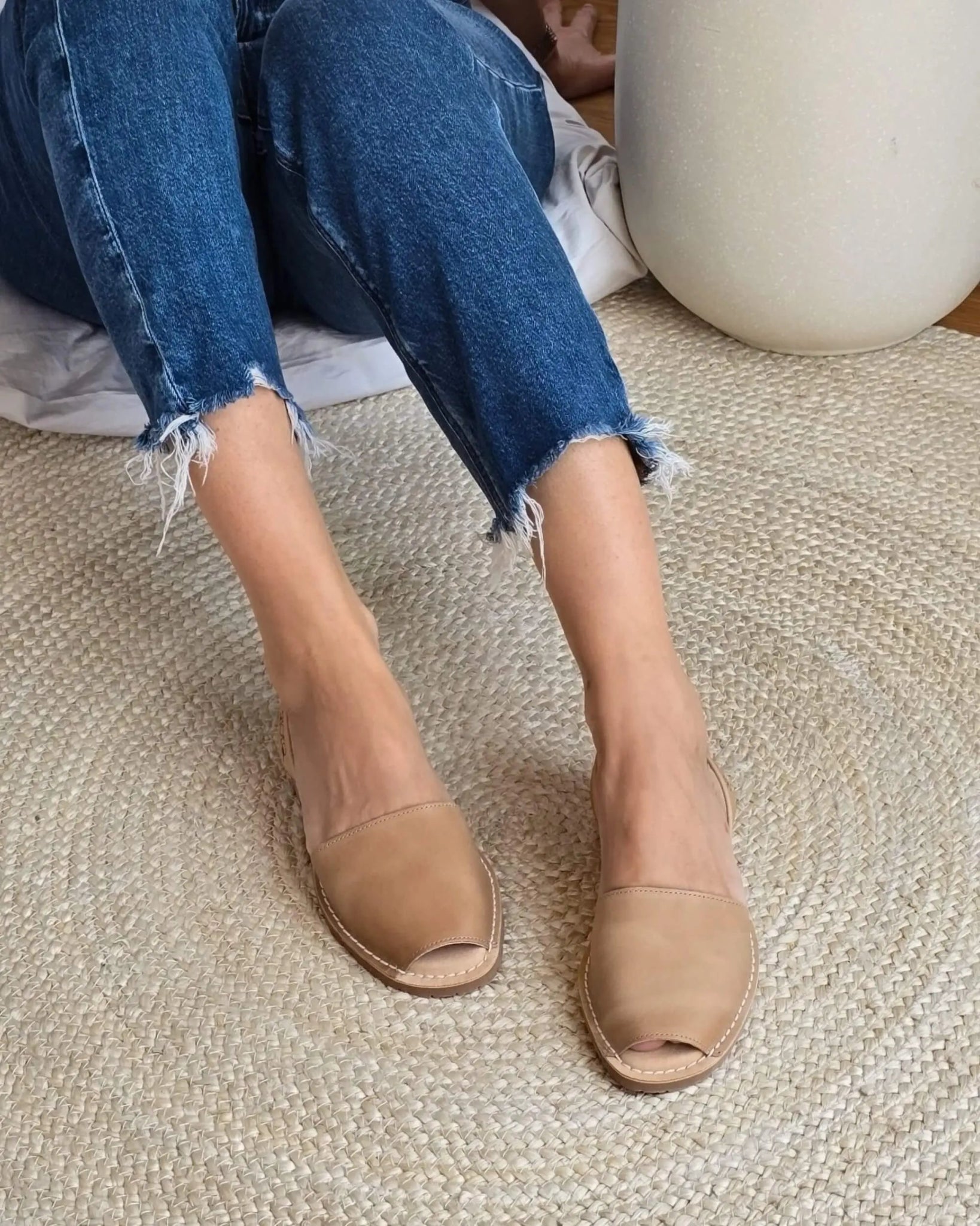 Luxe Avarca au caramel